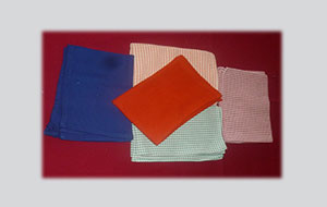 Torchon de cuisine en couleur tisse